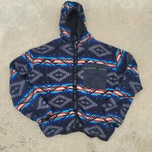 Original Deluxe Sherpa-lined Full-Zip Aztec Tribal Hoodie